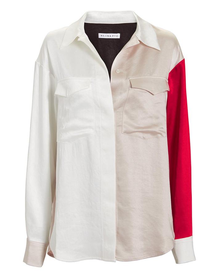 Rejina Pyo Sophie Colorblock Shirt Multi M