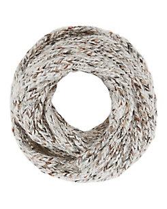 Luisa Brini Lurex Knit Infinity Scarf