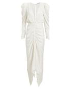 Torn Ronny Kobo Astrid Leopard Burnout Ivory Dress Ivory P