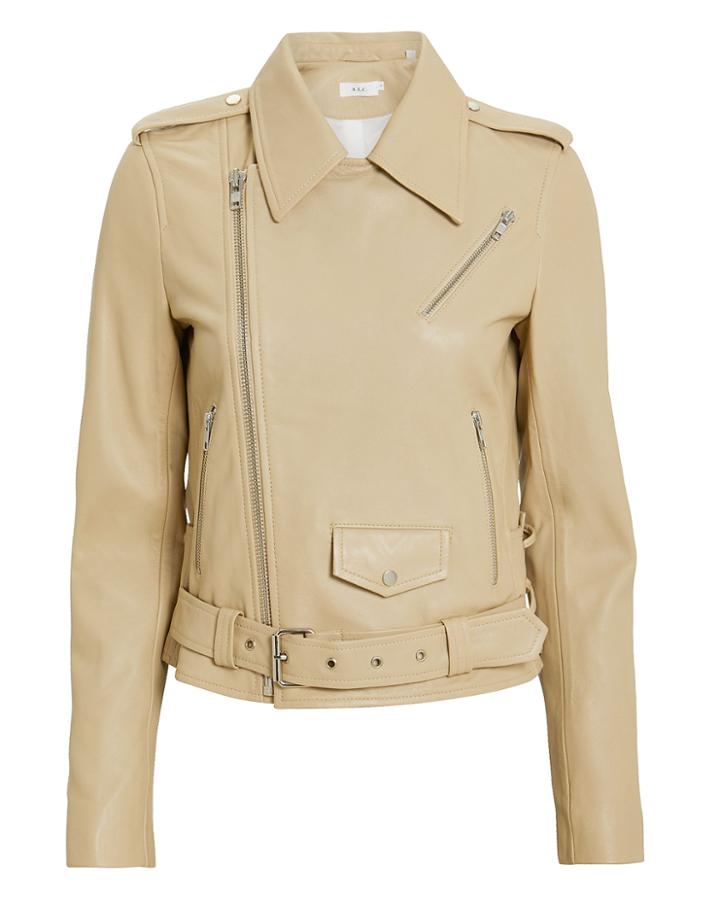A.l.c. Dree Leather Jacket Beige 6