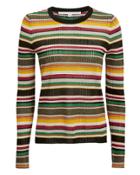 Veronica Beard Canal Stripped Sweater Black/stripe S