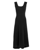 Proenza Schouler Double-faced Wool Midi Dress Black 4