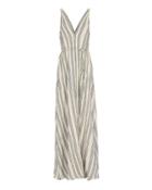 Loveshackfancy Georgica Maxi Lurex Stripe Dress