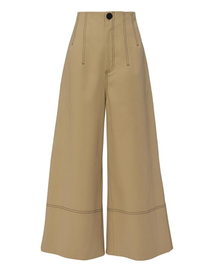 Sea Bacall Wide Leg Trousers Beige Zero
