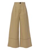 Sea Bacall Wide Leg Trousers Beige Zero
