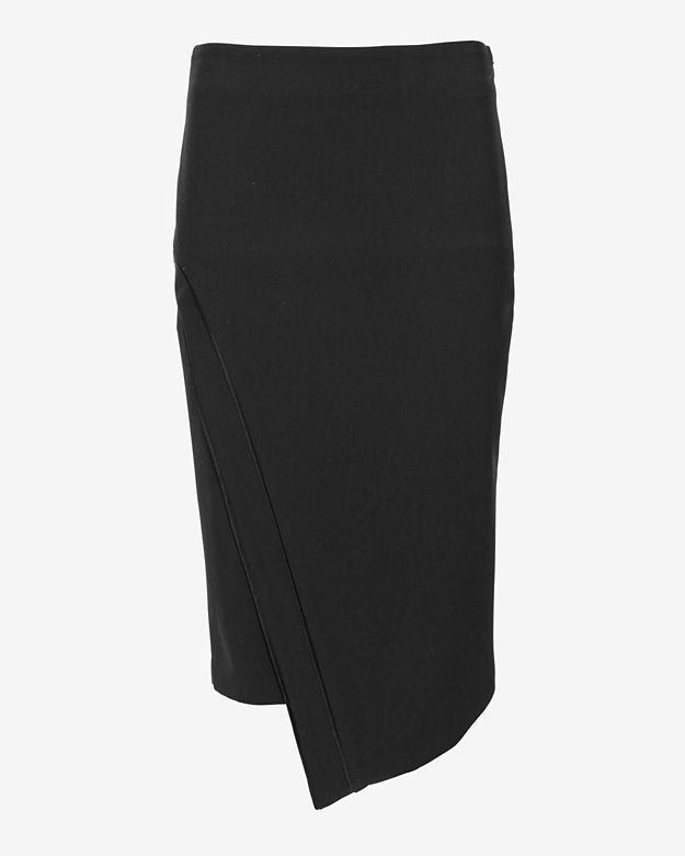 Elizabeth And James Lynn Asymmetric Hem Pencil Skirt
