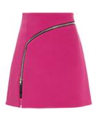 Alexander Wang Curved Zip Detail Pink Mini Skirt Pink 2