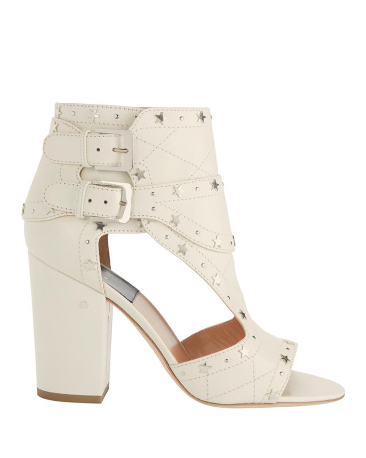Laurence Dacade Rush Silver Stars Buckled Sandals White 37