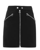 Rag And Bone Rag & Bone Racer Velvet Skirt Black 2 2
