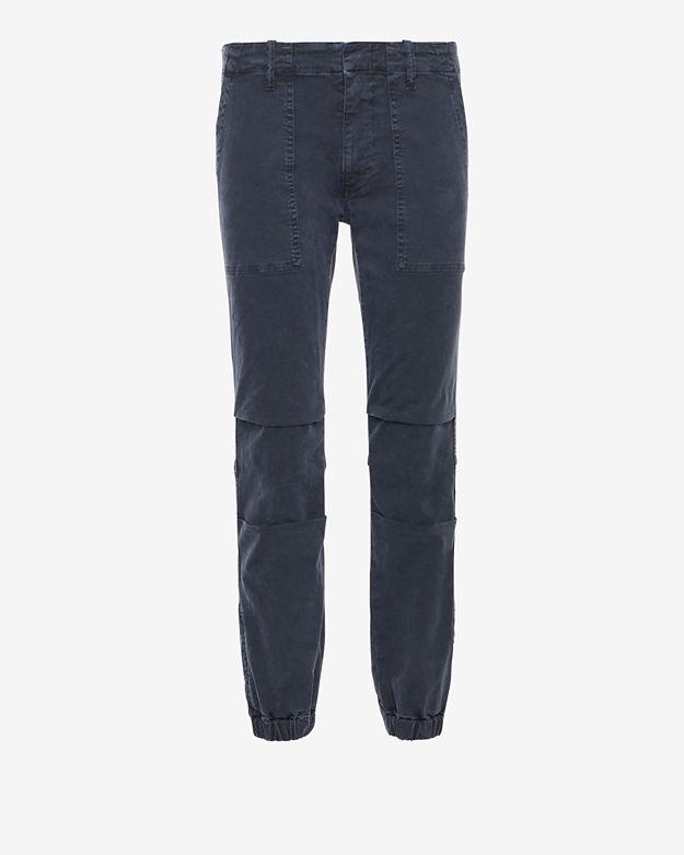 Nili Lotan Cropped Military Pant: Navy