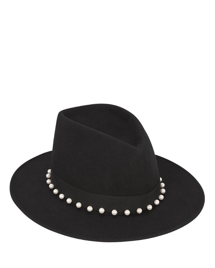 Eugenia Kim Blaine Embellished Fedora Black 1size