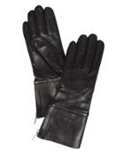 Carolina Amato Side Zip Black Gloves Black M