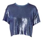 Iro Natesa Sequin T-shirt Blue-lt 38