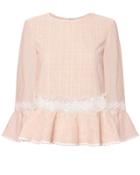 Jonathan Simkhai Voile Ruffle Top Pink-lt 2 P