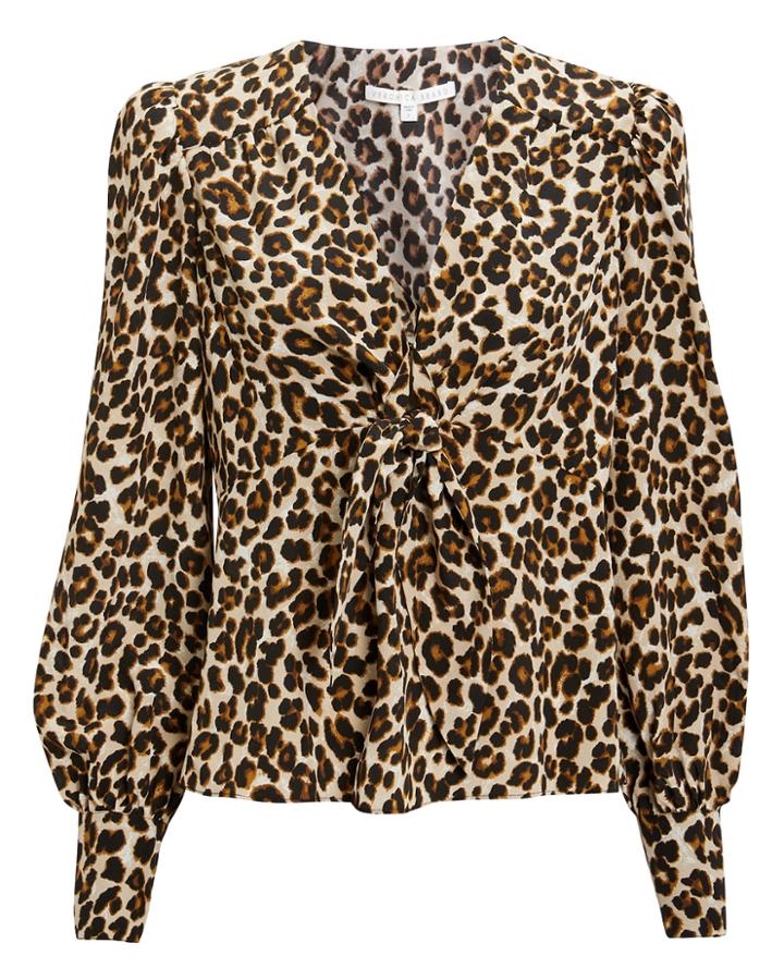 Veronica Beard Payton Leopard Blouse Leopard 10