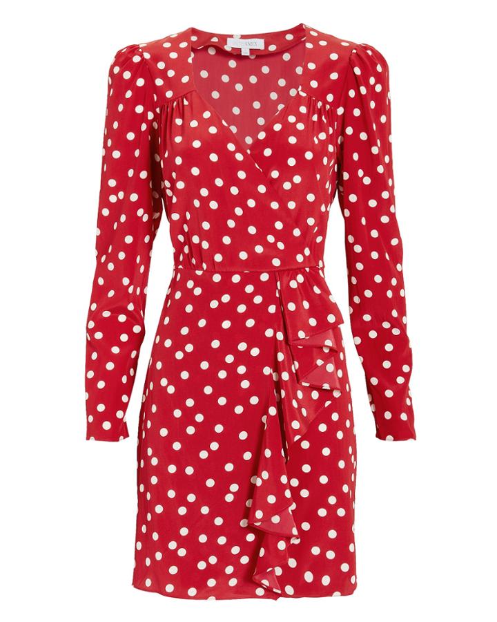Exclusive For Intermix Intermix Florence Polka Dot Mini Dress Polka Dot 6
