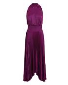 Alc A.l.c. Renzo Orchid Pleated Dress Purple 10