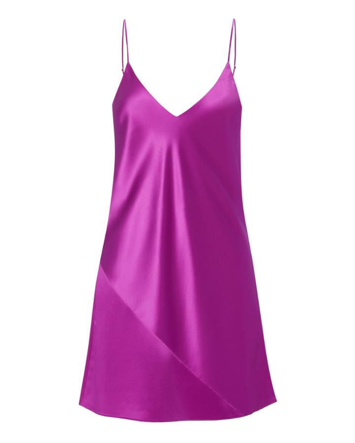 Fleur Du Mal Raspberry Mini Slip Dress