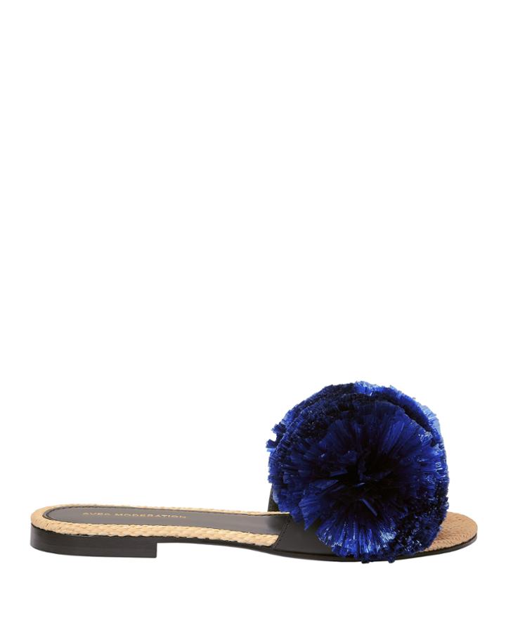 Avec Moderation Bora Bora Marine Slides Blue-med 38