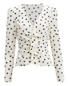 Exclusive For Intermix Intermix Nellie Polka Dot Top Blk/wht Zero