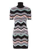 Missoni Zig Zag Short Sleeved Turtleneck Dress