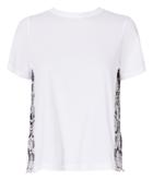 Sea Pinstripe Eyelet Combo T-shirt Mult-med 2 P