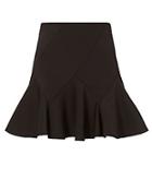 Derek Lam 10 Crosby Neoprene Flare Mini Skirt