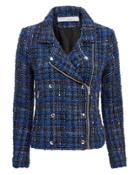 Iro Skye Moto-style Jacket Blue 36
