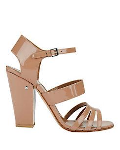 Laurence Dacade Ninon Nude Patent Leather High Heel Sandals