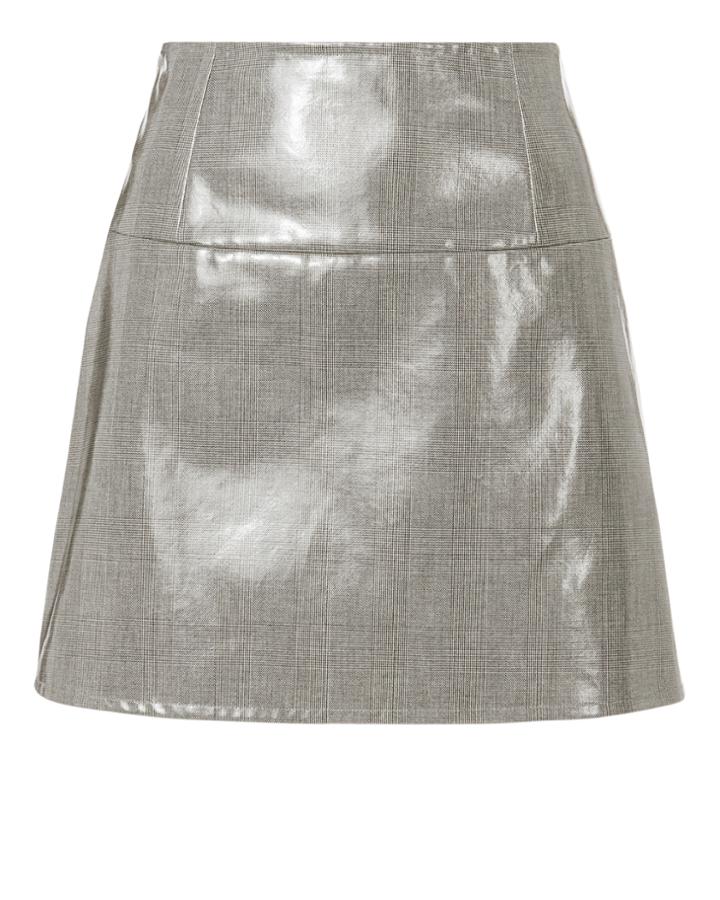 Helmut Lang Plaid Mini Skirt Black 2