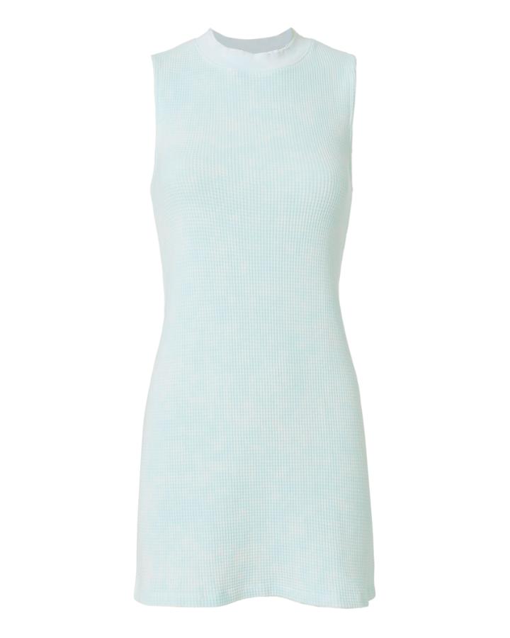 Cotton Citizen The Monaco Thermal Mini Dress Blue-lt L