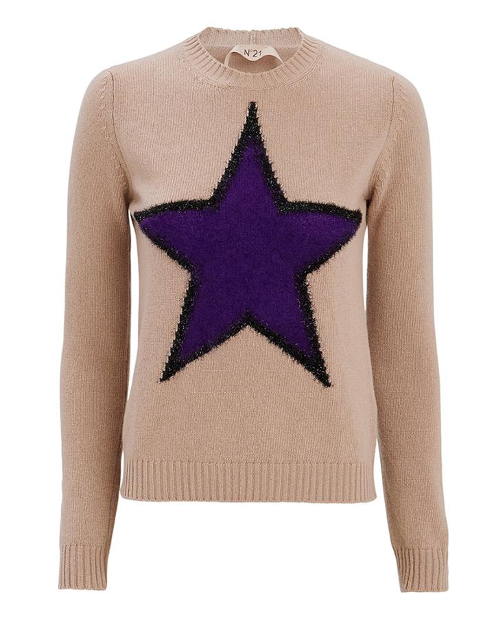 No 21 No. 21 Star Front Sweater Pink 42