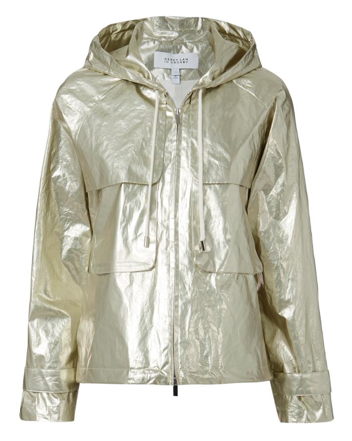 Derek Lam 10 Crosby Light Gold Anorak Gold 2