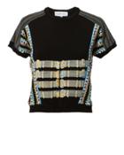 Carven Femme Carven Multicolored Knit Top Black S