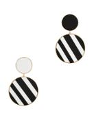 Joanna Laura Constantine Monochrome Statement Earrings Blk/wht 1size