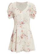 Love Shack Fancy Loveshackfancy Cora White Mini Dress White/floral P