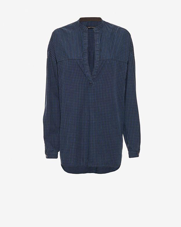 Rag & Bone/jean Gingham Plaid Tunic