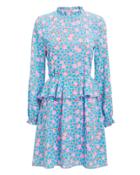 Stine Goya Christine Checkered Stardot Dress Blue M