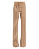 Ellejay Lara Striped Pants Rust/marigold/white M