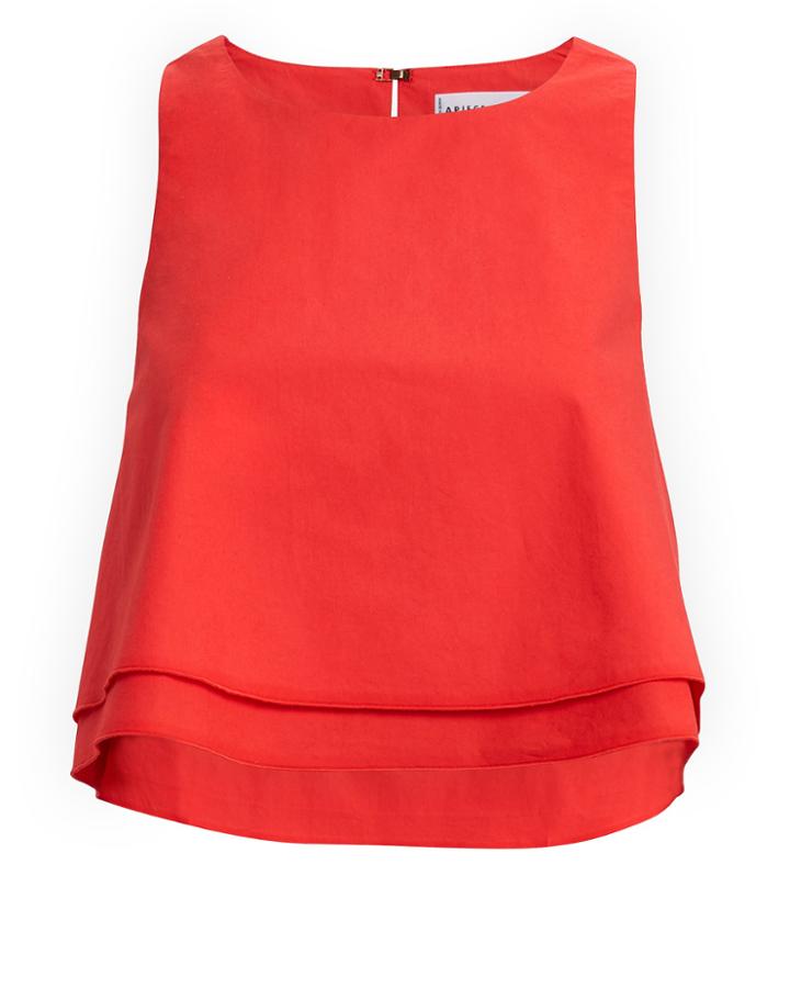 Apiece Apart Agnes Red Crop Tank Red 2
