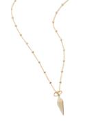 Phyllis + Rosie Dagger Layered Necklace Gold 1size
