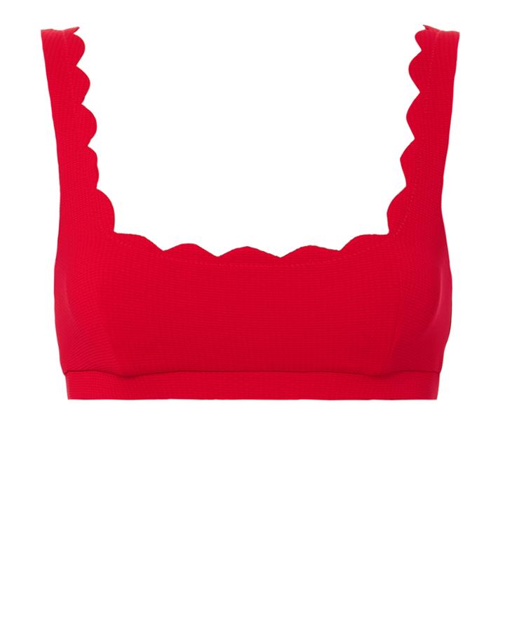 Marysia Mini Palm Springs Bikini Top Red P