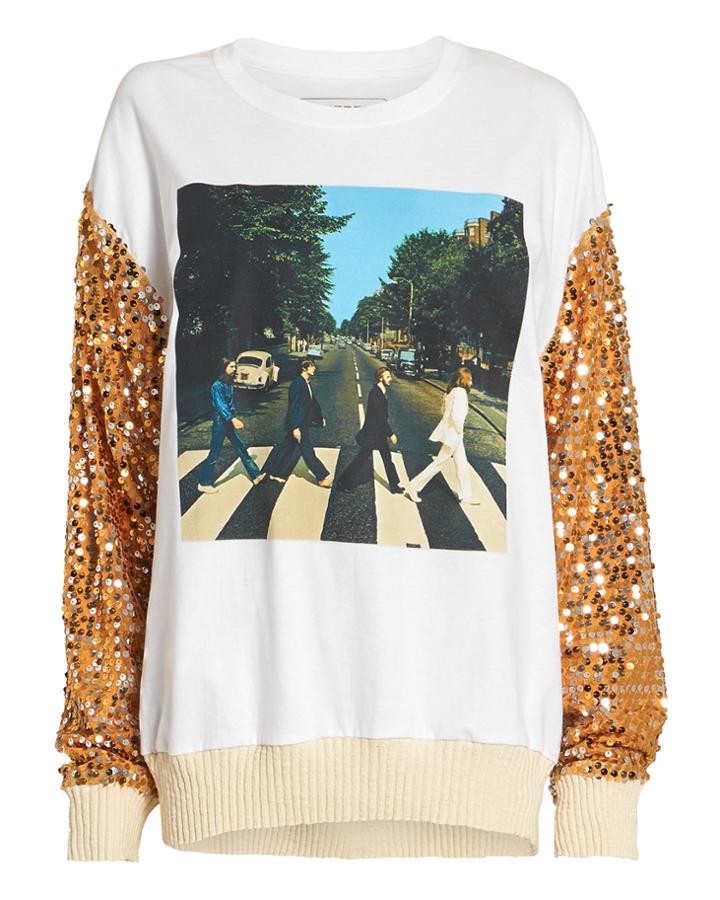 Opd Ny Remix Sequin-sleeved Sweatshirt Black 1size