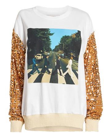 Opd Ny Remix Sequin-sleeved Sweatshirt Black 1size