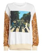 Opd Ny Remix Sequin-sleeved Sweatshirt Black 1size