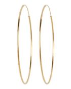 Argento Vivo Endless Hoops Gold 1size
