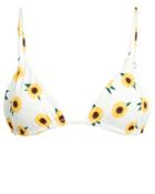 Same Swim Llc Same Swim Sunflower Bikini Top White/yellow M