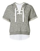 Derek Lam 10 Crosby Lace-up Hoodie And Tee