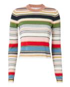 Veronica Beard Palma Multi Stripe Sweater Multi M