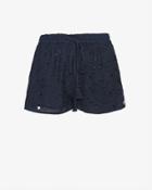 Love Sam Exclusive Eyelet Shorts: Navy